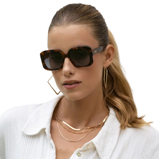 Vivian Acetate Womens Octagonal Sunglasses