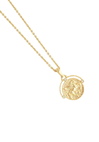 Pegasus Gold Coin Pendant Necklace