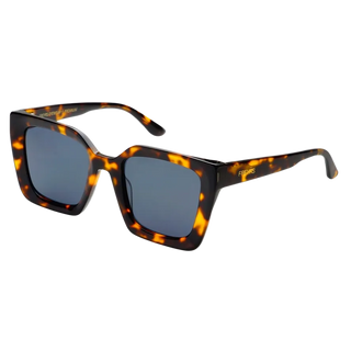 Coco Acetate Womens Square Sunglasses-Tortoise/Gray