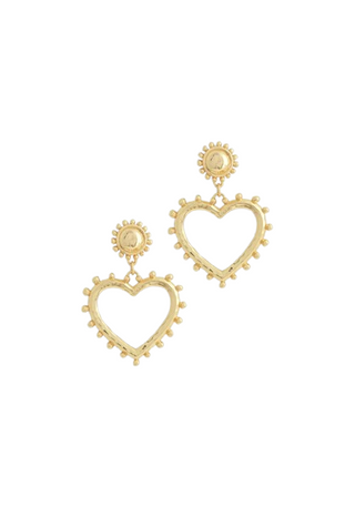 Heart Drop Earrings