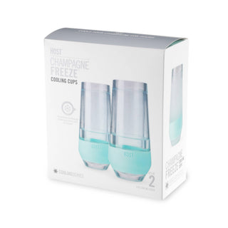 HOST Champagne Freeze™ Cooling Cups - Seafoam Monkee's of Willamsburg