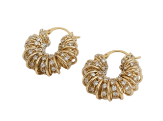 Geometric Zircon Drop Earrings