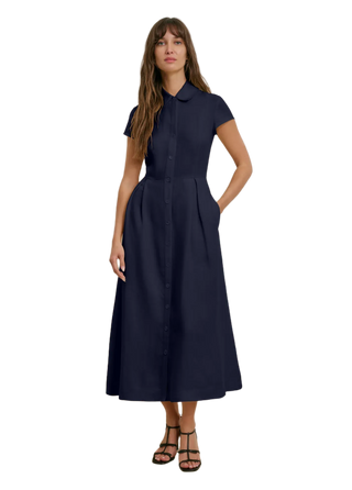 The Sunday Best Dress-Navy