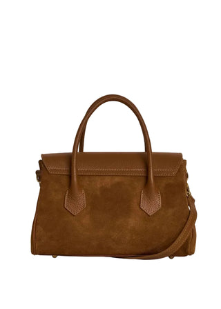 Genuine Leather Bag with Suede