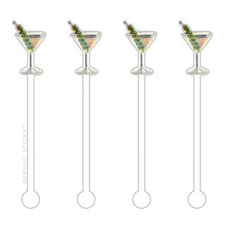 4 Piece Acrylic Stir Set