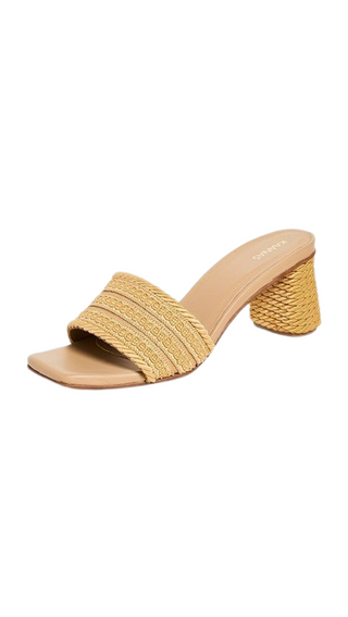 Penn Boho Texture Band w. Corded Block Heel