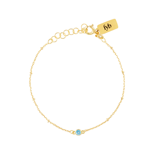 FYB Birthstone Bracelet - Gold/March
