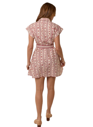 Manon Mini Dress-Raye Fleur