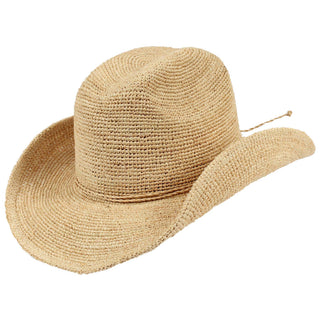 JEANNE SIMMONS ACCESSORIES Western Cattleman Cowboy Raffia Hat Monkee's of Willamsburg