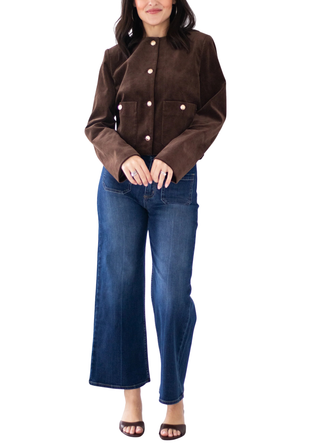 ELODIE Juliette Cropped Corduroy Jacket Monkee's of Willamsburg