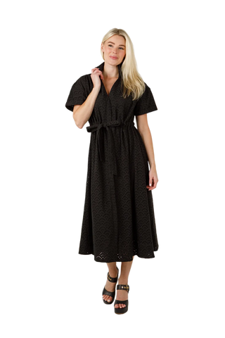 Bria Dress-Black Eyelet