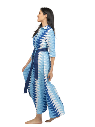 Eloise Dress - Triangle Ocean