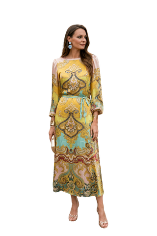 Burgess The Mimi Crew Neck Maxi Dress Monkee's of Willamsburg