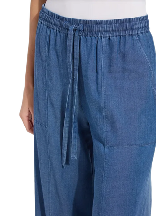 Lilia Drawstring Ankle Wide Leg Pant