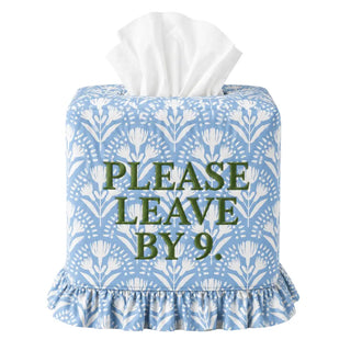 Embroidered Tissue Box Cover