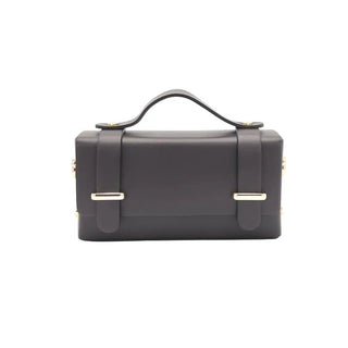 Genuine Leather Mini Clutch Bag with Chain