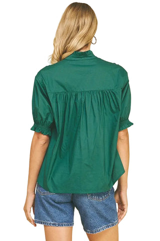 Balloon Sleeve Blouse Top
