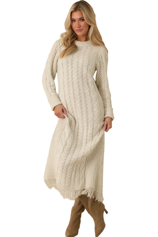 Dakota Cableknit Sweater Dress