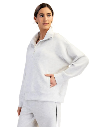 Modal Scuba Quarter Zip Funnel Neck Pullover