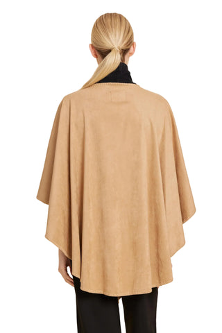 Faux Suede Whipstitch Wrap