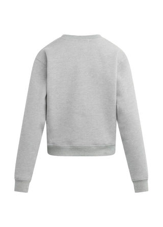 Gray sweatshirt on a beige background