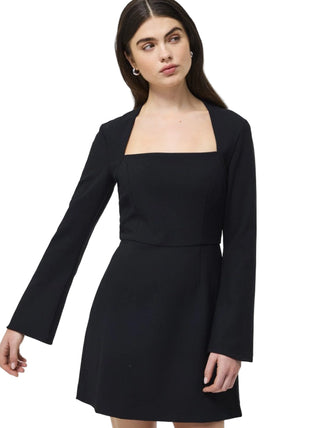Whisper Square Neck Long Sleeve Dress