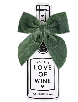 Wine Bottle Bow - Forest