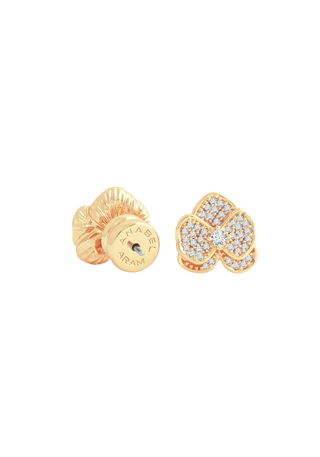Orchid White Pave Studs