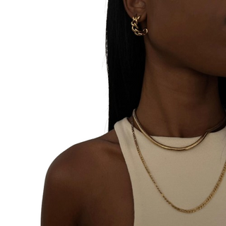 Braxton Chain Hoop Earring