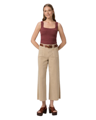 Anessa With Set in Pockets + Raw Hem - Vintage Soft Sand