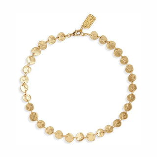 Dainty Mini Coin Necklace - 24k Gold Plated - Gold