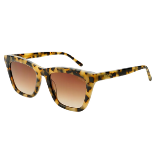 Lucy Acetate Womens Cat Eye Sunglasses - Milky Tortoise