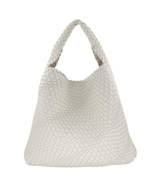 BC 2362 Woven Handbag White