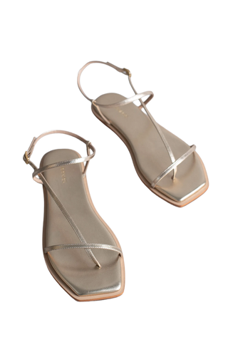 Alayta Square-Toe Naked Sandal