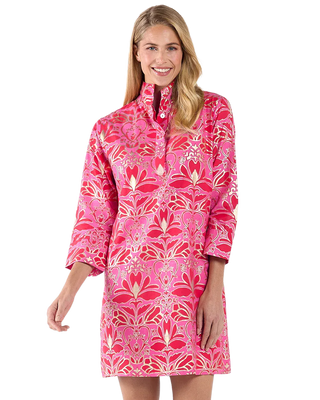 Helen Long Sleeve Dress-Imperial Garden Peony Gold