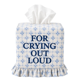 Embroidered Tissue Box Cover