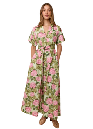 Sylvie Dress-Pink Jardin
