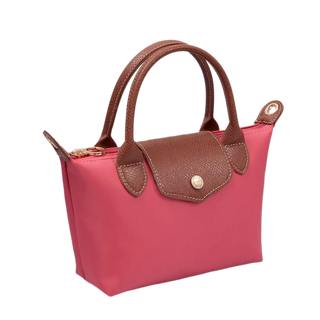 Britney Nylon Double Handle Crossbody Bag - Coral