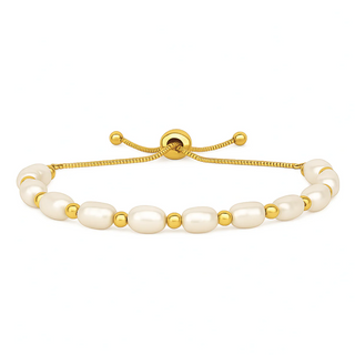 Hayden Pearl Bracelet-Gold