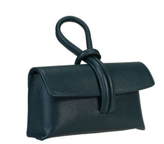 Knotted Clutch Bag - Peacock