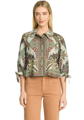 Caballero Anissa Top In Vintage Tapestry Monkee's of Willamsburg