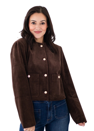 ELODIE Juliette Cropped Corduroy Jacket Monkee's of Willamsburg