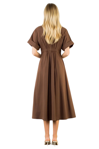 THML Short Sleeve Button Down Dress Monkee's of Willamsburg
