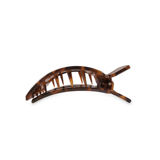 Square Flat Hair Clip MEDIUM Tortoise