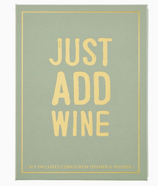 Wine Serving Set Book Box - Just Add Wine