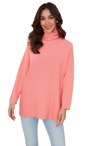 Viscose Long Sleeve Turtleneck Sweater