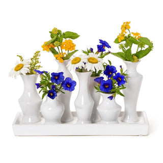 Symphony White Glaze Multi Vase