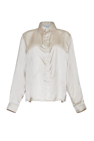 The Lily Satin Button-up Shirt