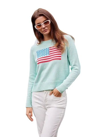 STS Cropped Flag Sweater