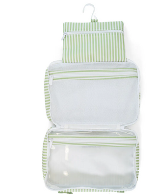 Bundle Up2 Hanging Toiletry Bag-Pimlico Stripe Sage